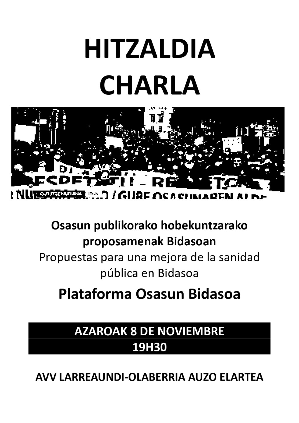 Osasungintza hitzaldia – Charla&nbsp;sanidad