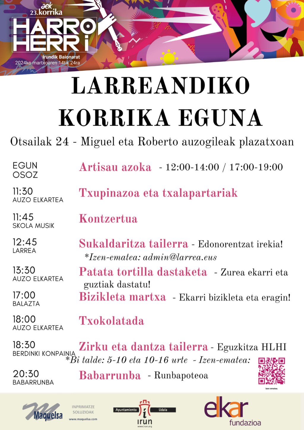 Larreaundiko Korrika eguna