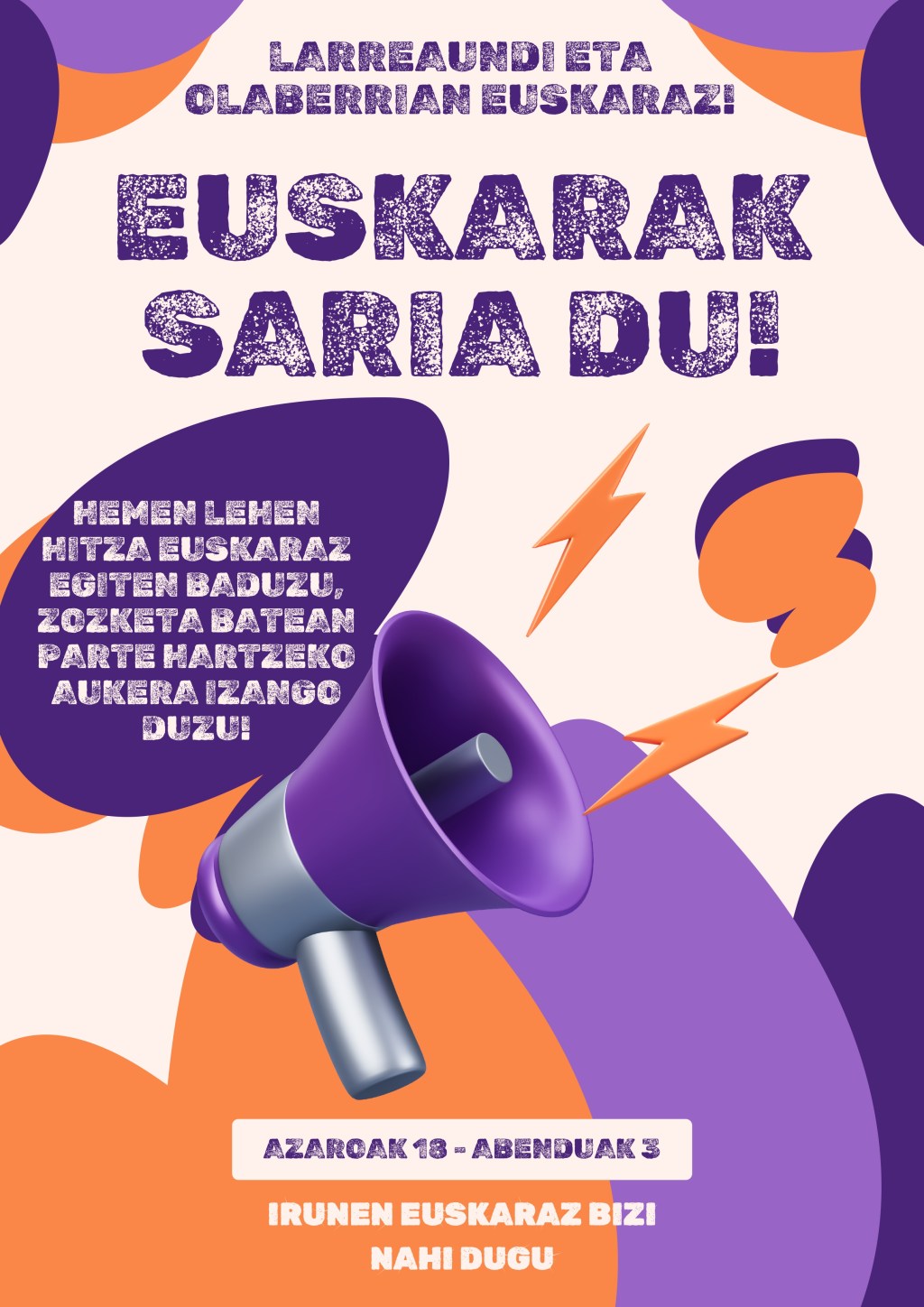 Euskarak saria du!