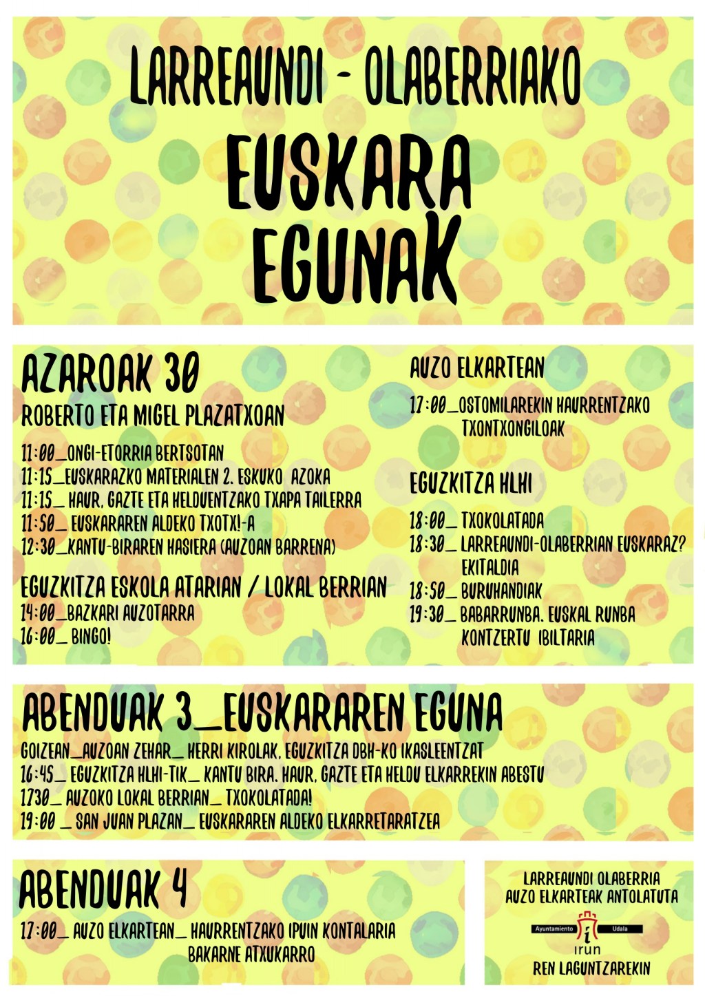 Euskararen egunak 2024