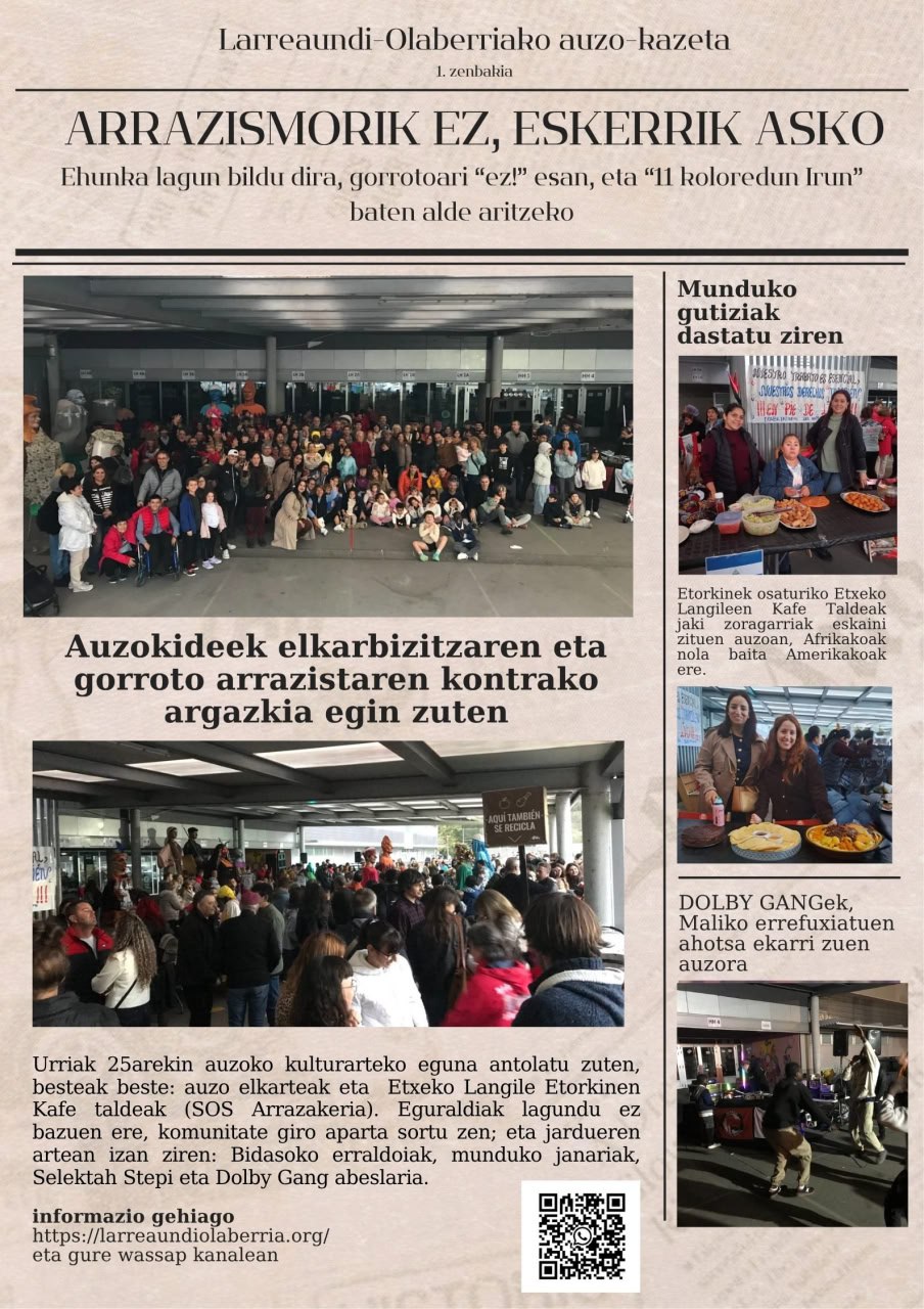 Larreaundi-Olaberriako kazeta  – Prensa de&nbsp;barrio