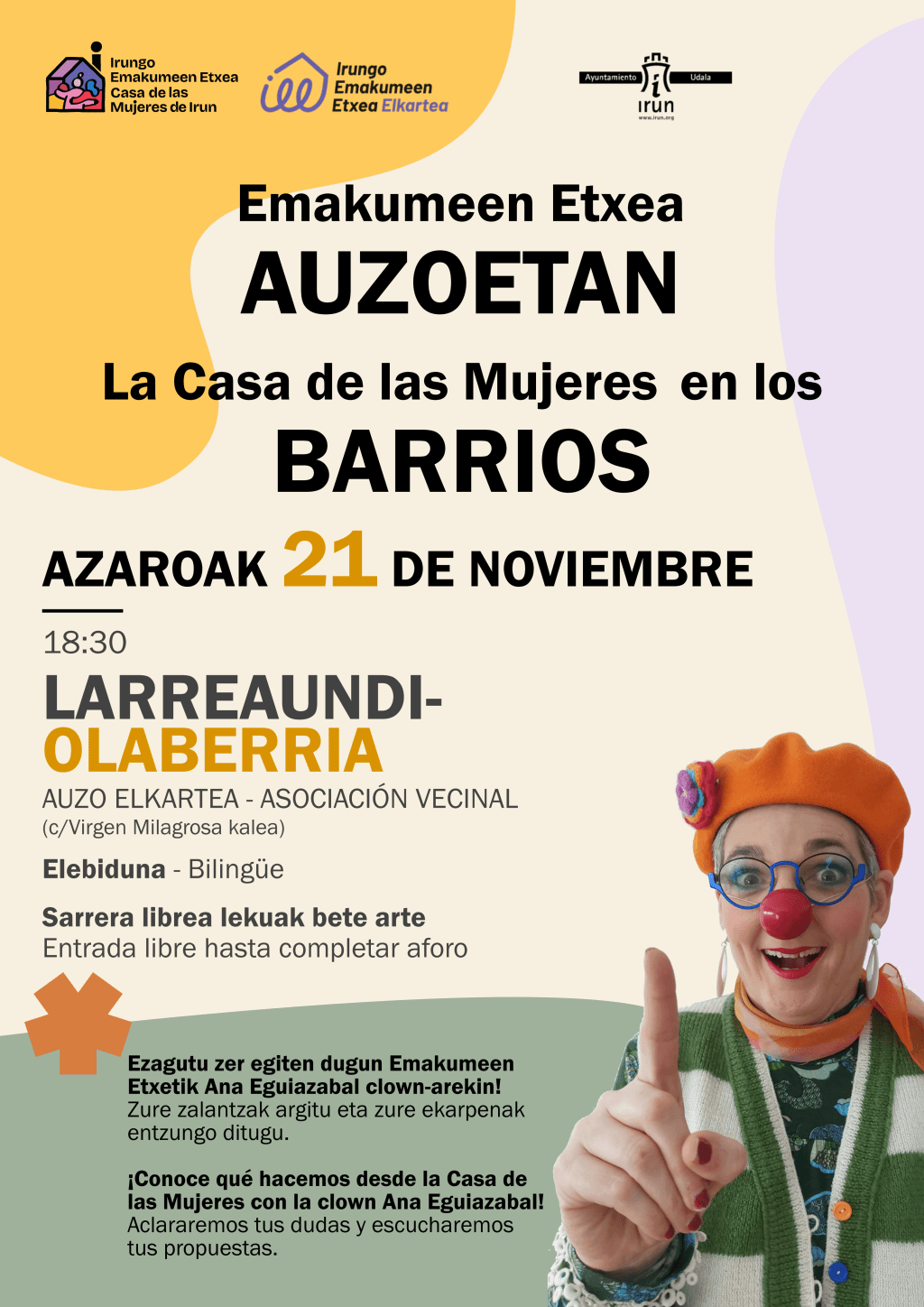 Emakumeen etxearen aurkezpena – Presentación Casa de las&nbsp;Mujeres